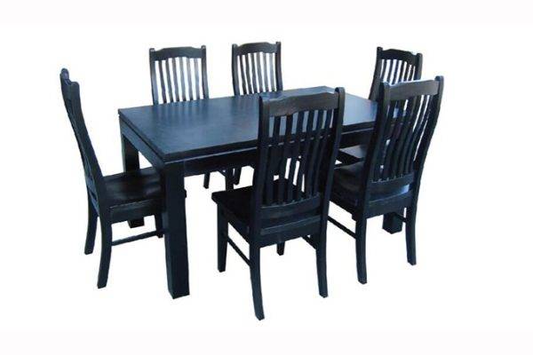 Lynn Dining Suite Black | Living Space