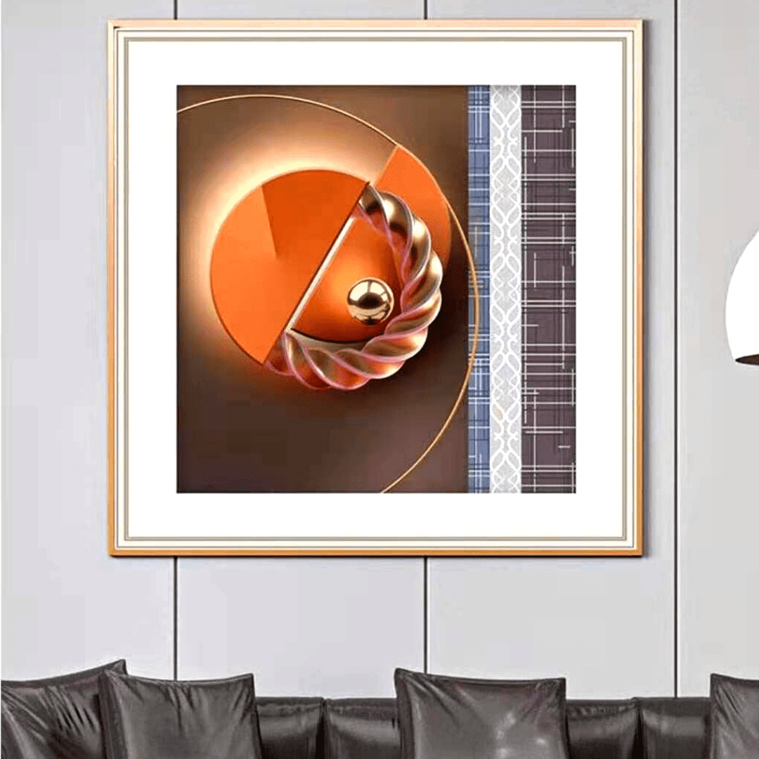 Abstract Brown Wall Art | Living Space