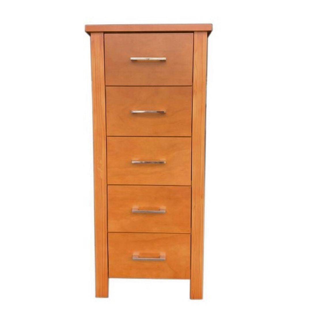 Teresa 5 Drawer Slimboy | Honey | Living Space