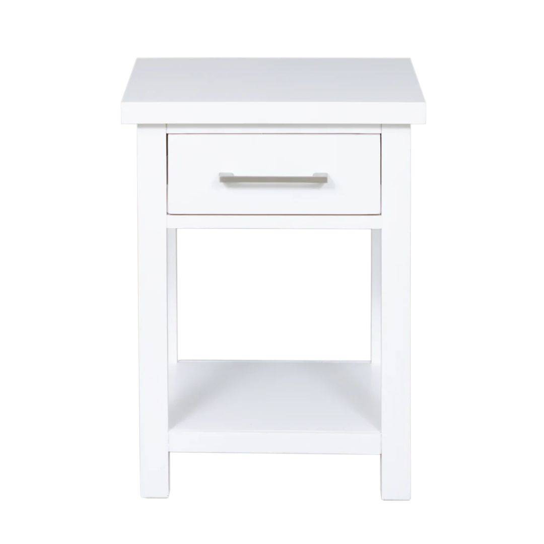 Maylene Bedside Table | White | Living Space