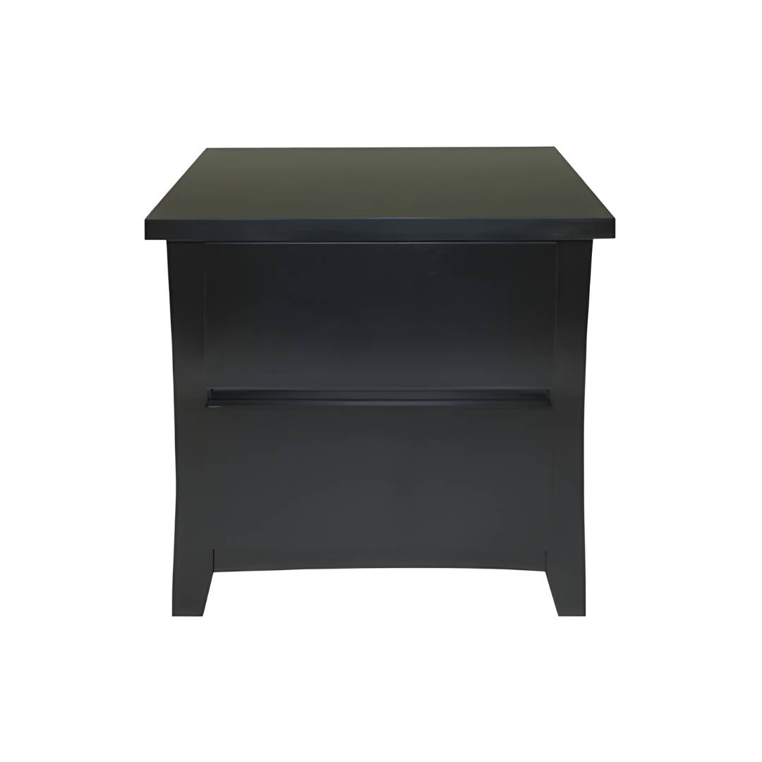 Brinxton Bedside Table | Black | Living Space